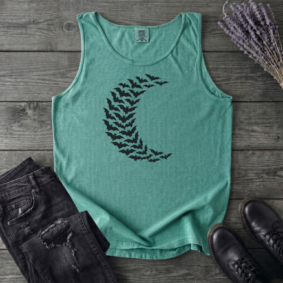 Bat Crescent Moon Tank Top