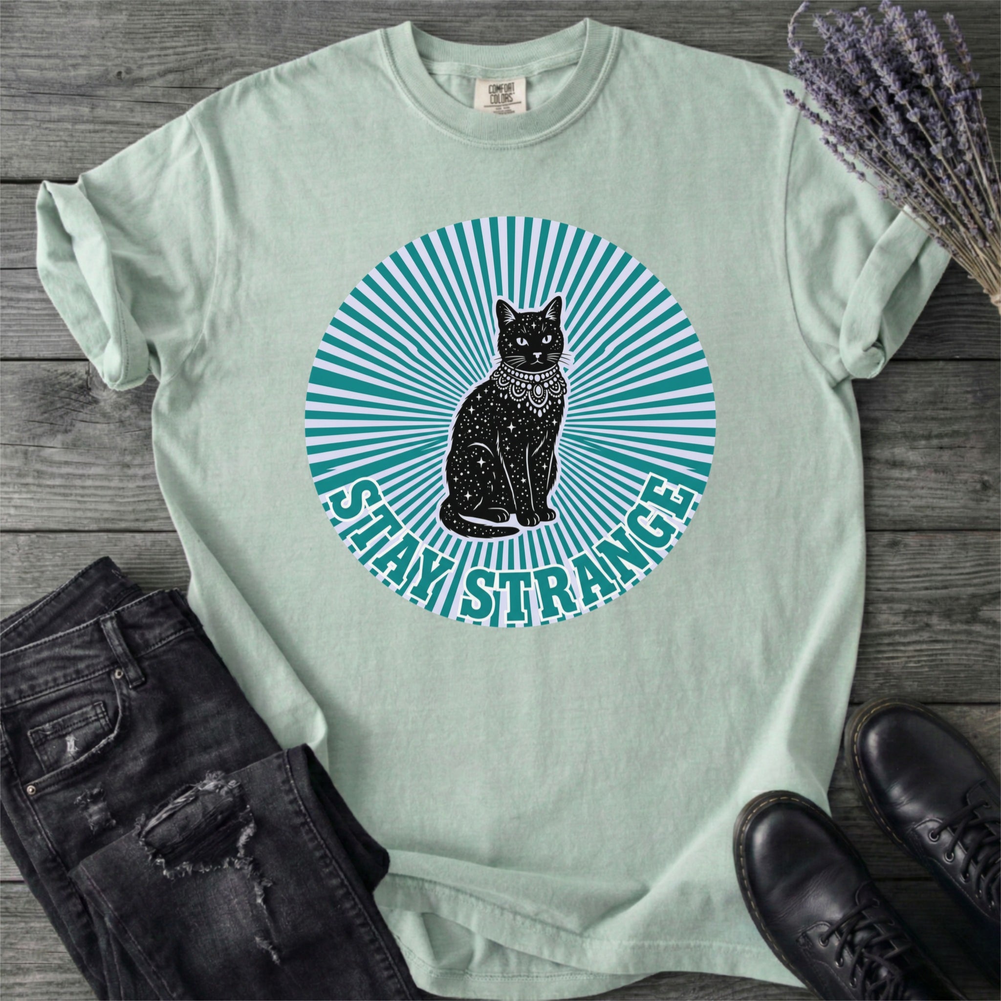 Stay Strange Celestial Cat T-Shirt