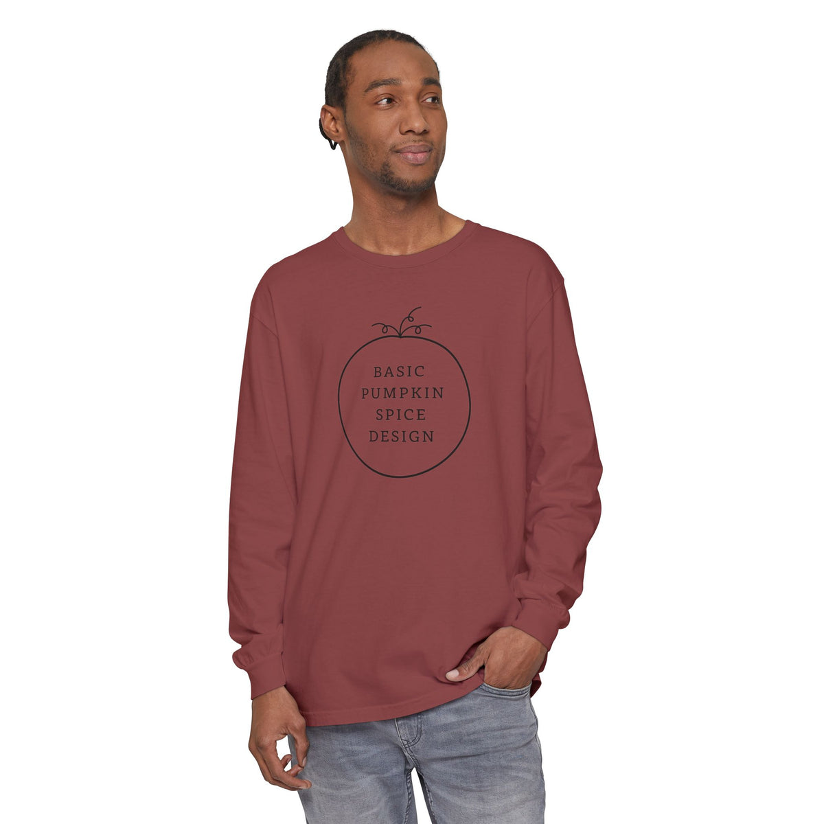 Basic Pumpkin Spice Design Long Sleeve T-Shirt