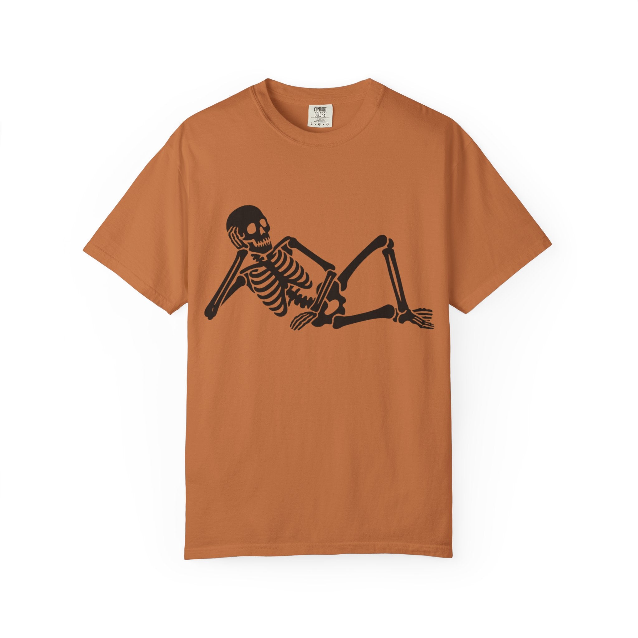Lounging Skeleton Gothic T-Shirt