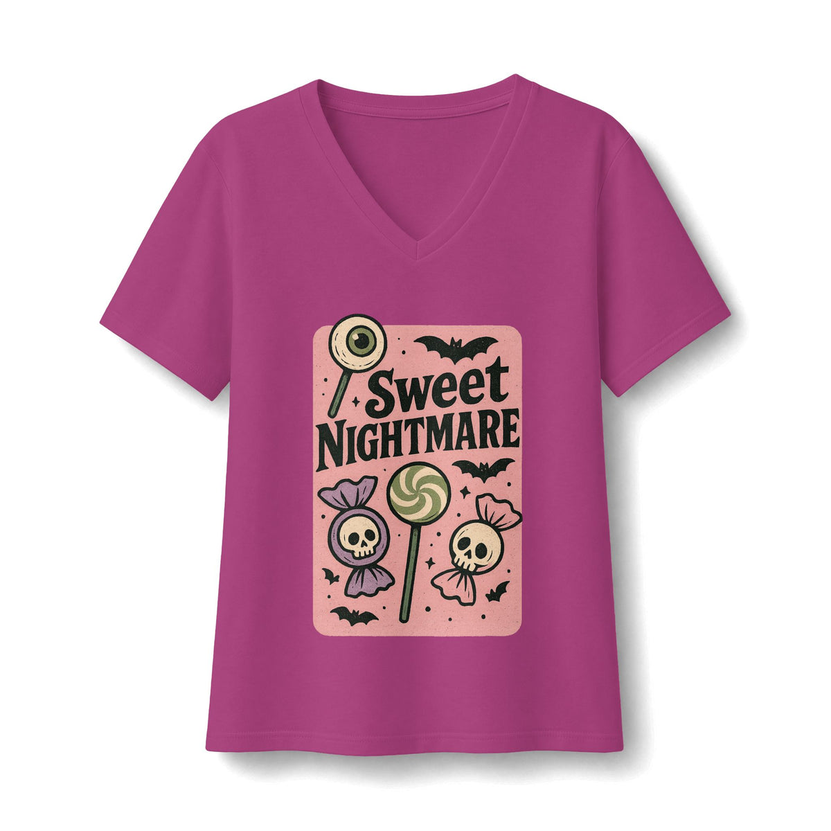 Pastel Sweet Nightmare V-Neck T-Shirt