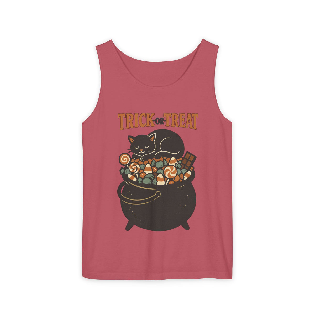 Trick Or Treat Candy Cauldron Tank Top