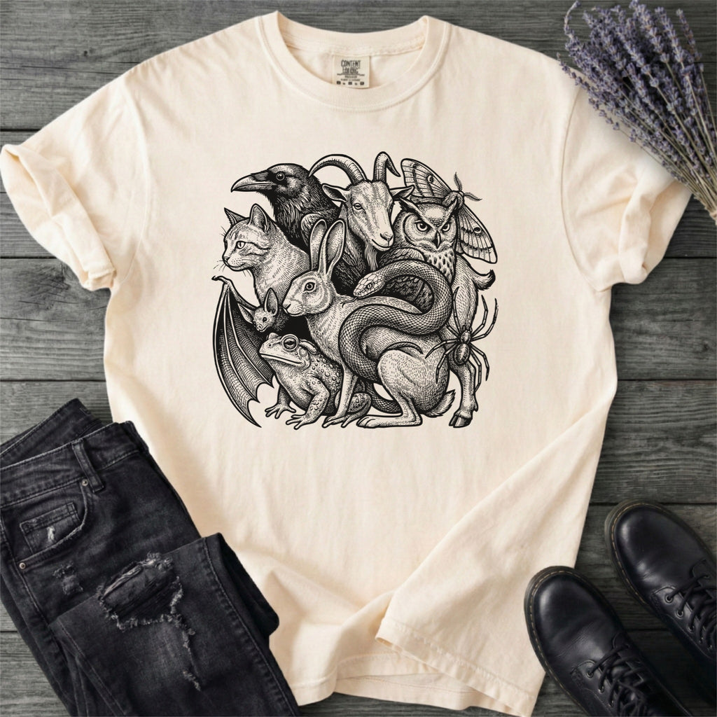Familiar Collage Stack T-Shirt