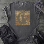 Tattered Patchwork Cat Silhouette T-Shirt
