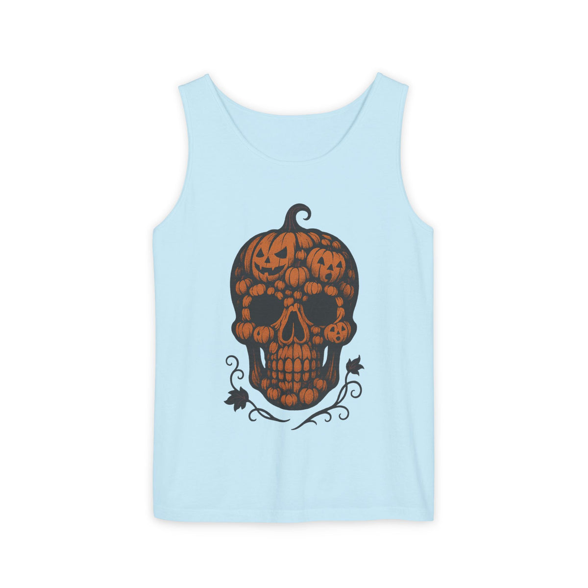 Pumpkin Skull Tank Top