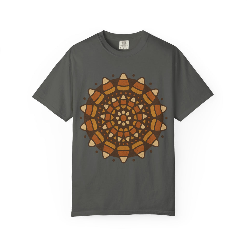Candy Corn Mandala T-Shirt