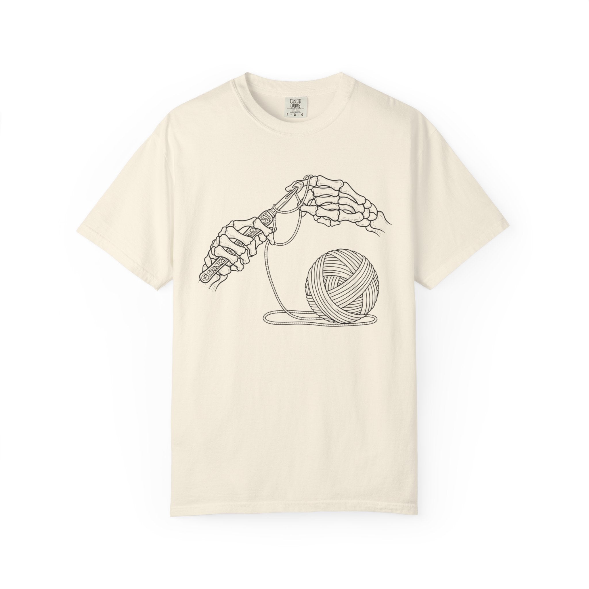 Skeleton Crocheting T-Shirt