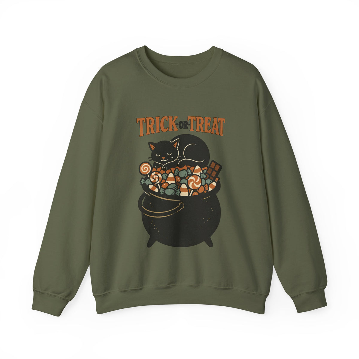 Trick Or Treat Candy Cauldron Sweatshirt