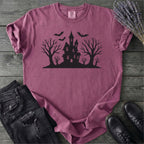 Haunted House Silhouette T-Shirt