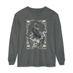 Raven Skull Card Long Sleeve T-Shirt