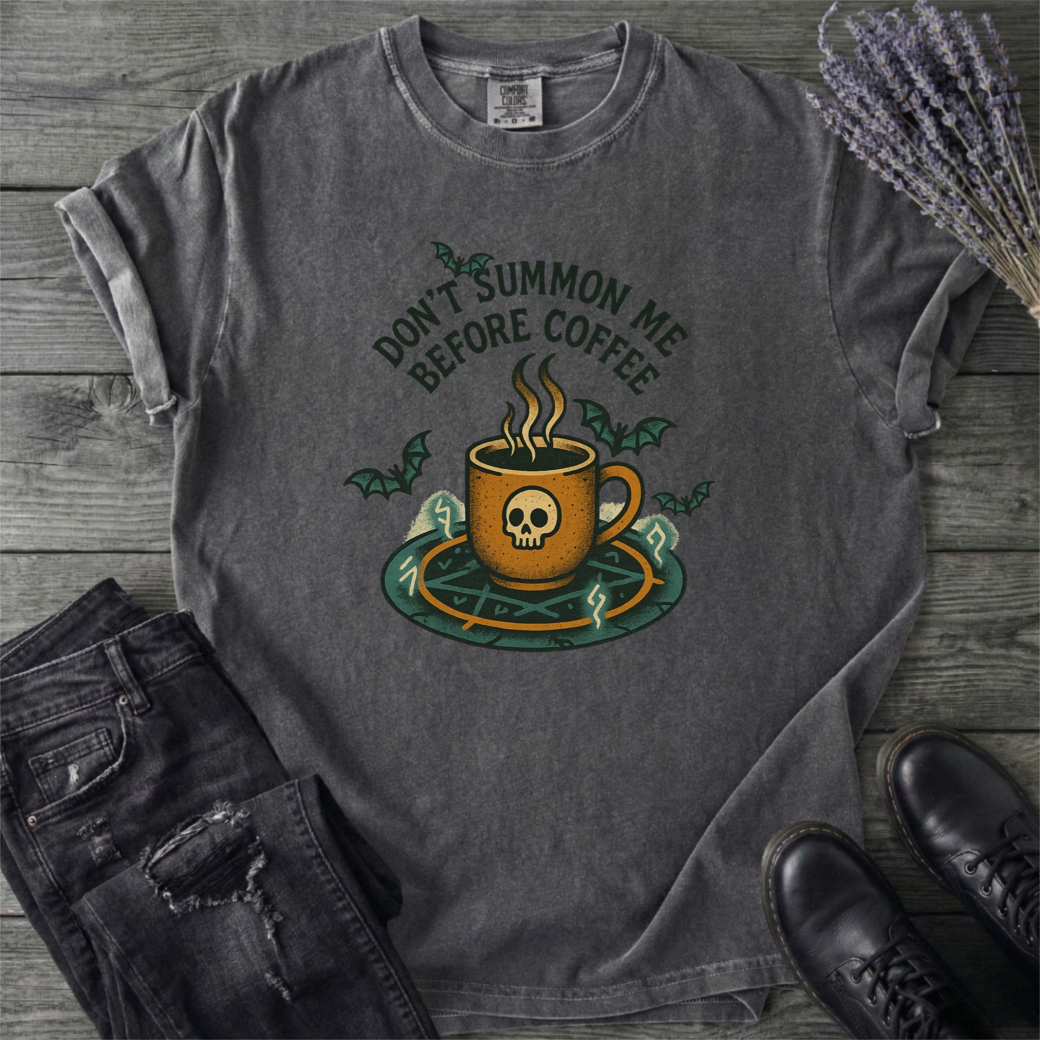 Don't Summon Me Before Coffee T-Shirt