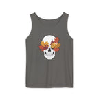 Fall Leaf Skull Tank Top