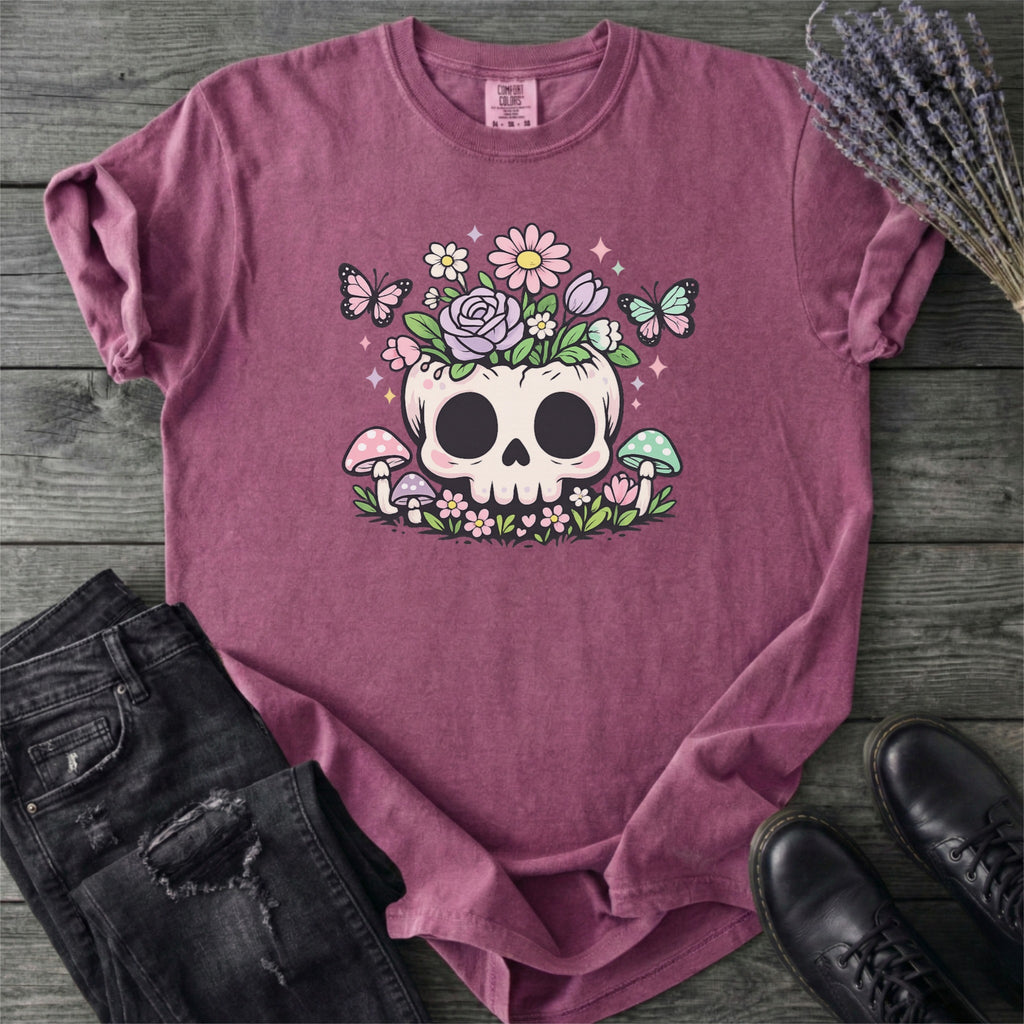 Spring Floral Skull T-Shirt