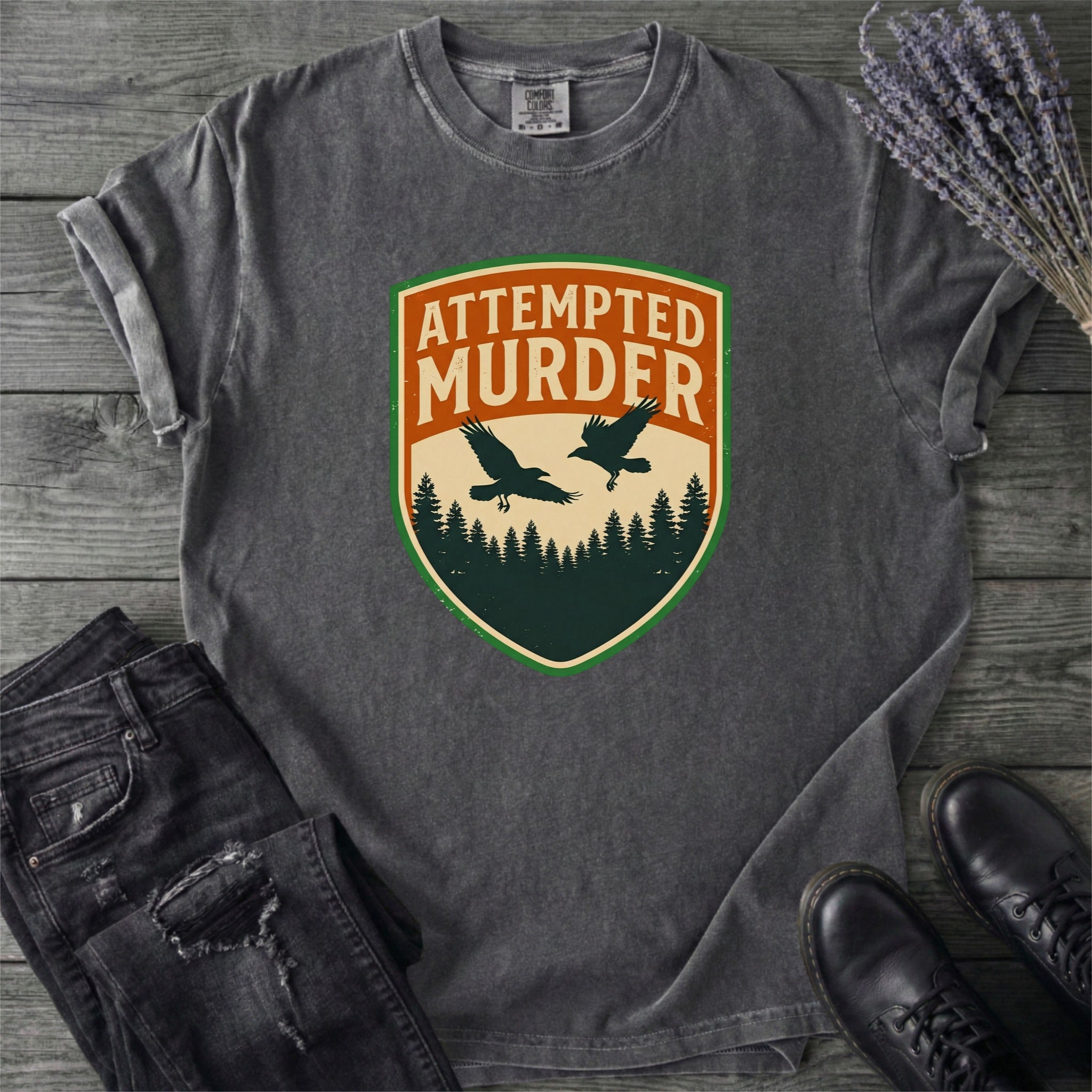 Attempted Murder Crows T-Shirt