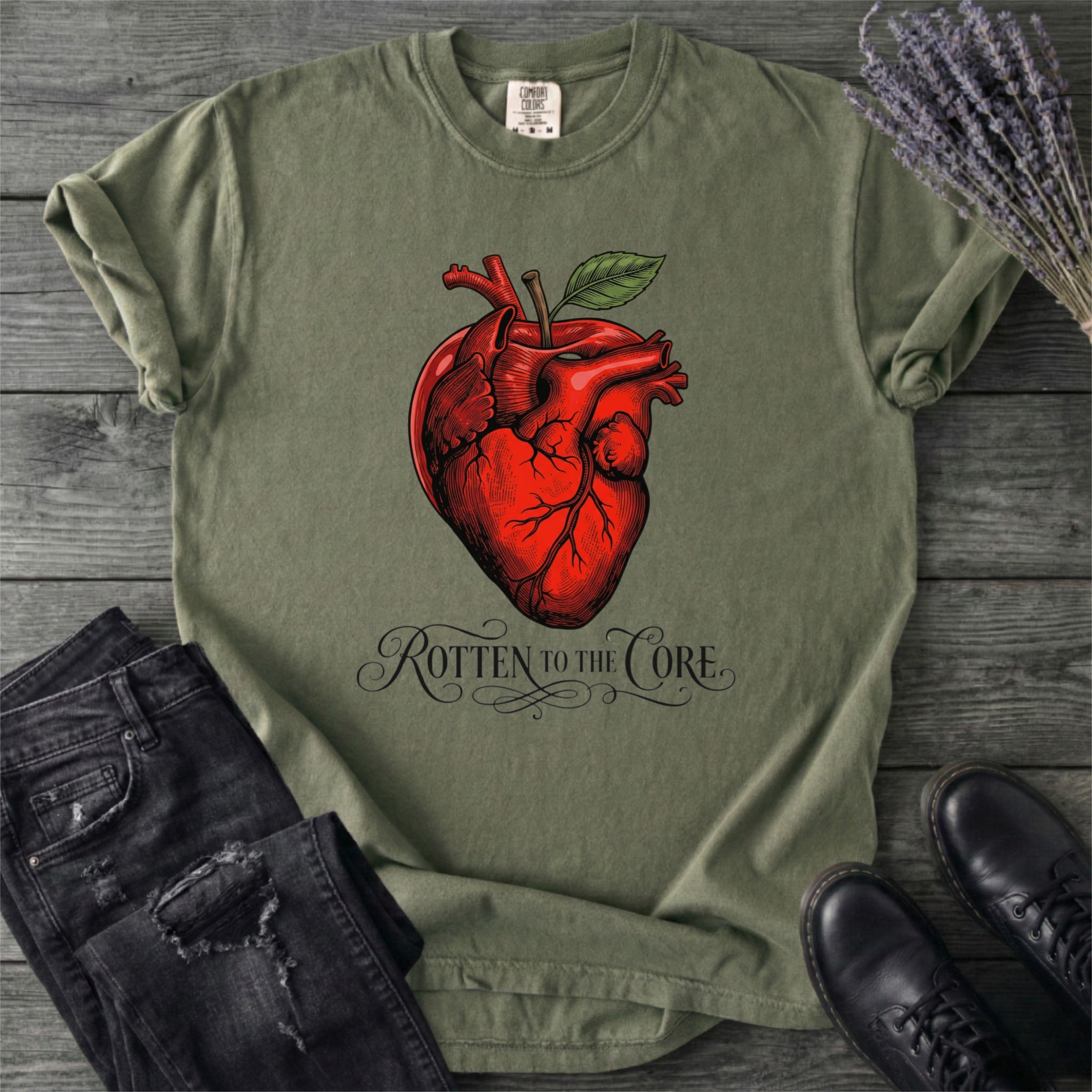 Rotten To The Core Anatomical Apple T-Shirt