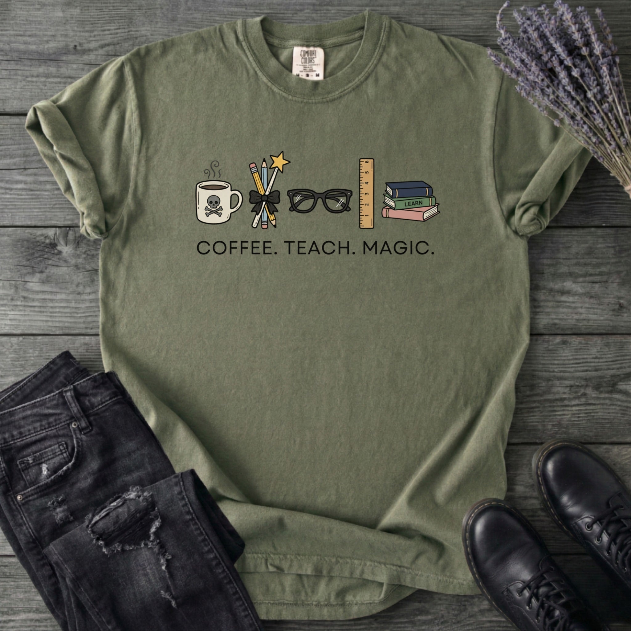 Coffee Teach Magic T-Shirt