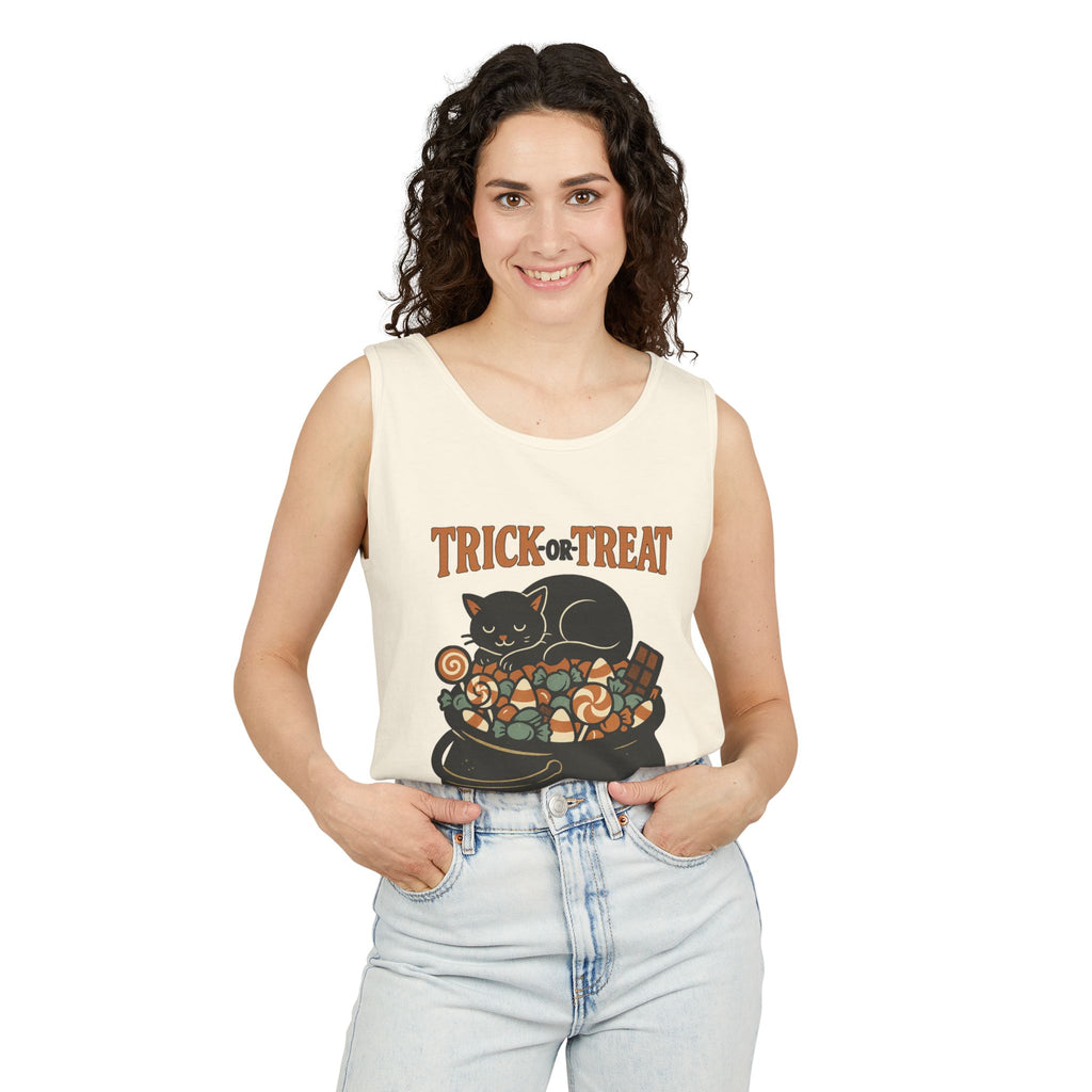 Trick Or Treat Candy Cauldron Tank Top
