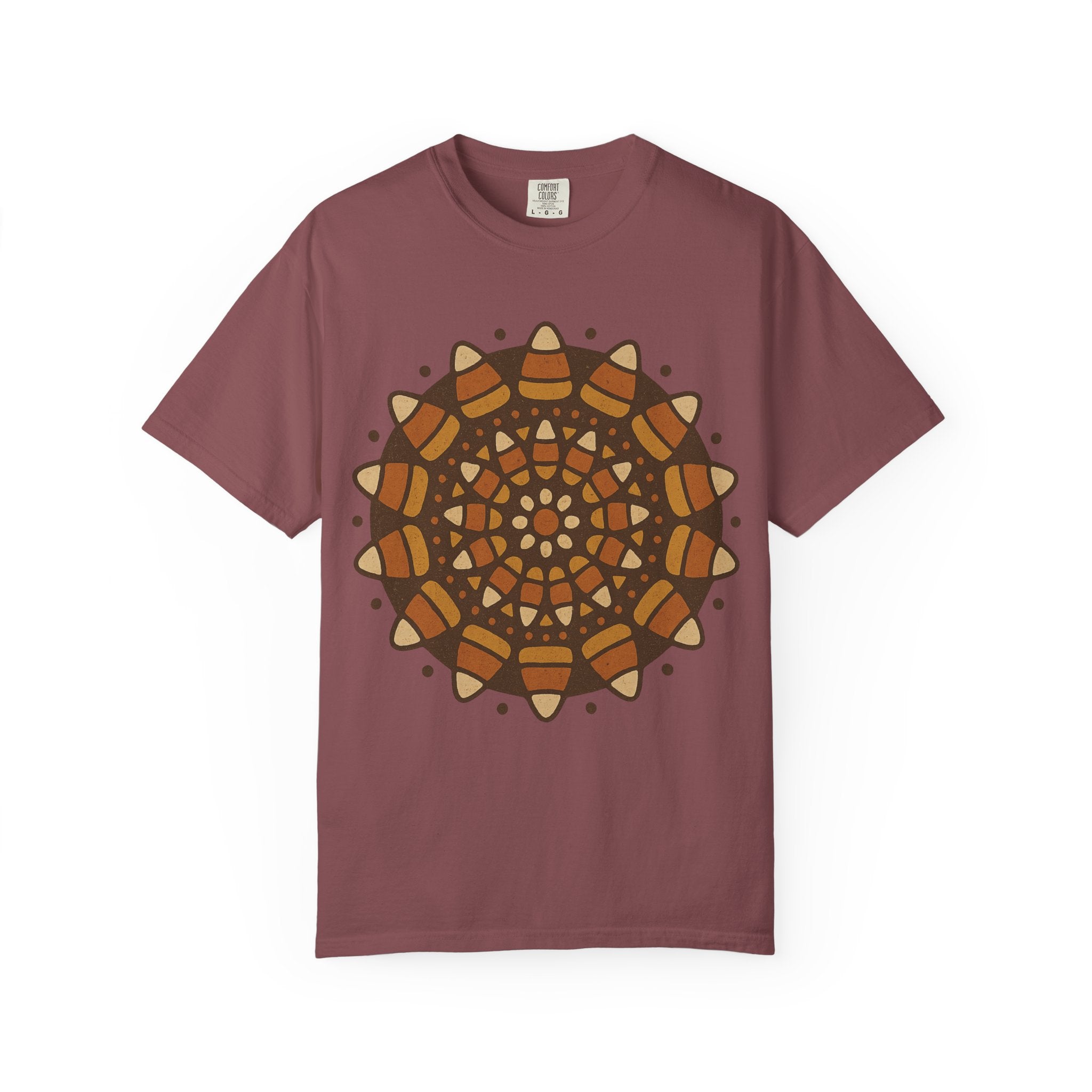 Candy Corn Mandala T-Shirt