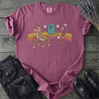 Retro Rainbow Unicorn Ghost Skeleton T-Shirt