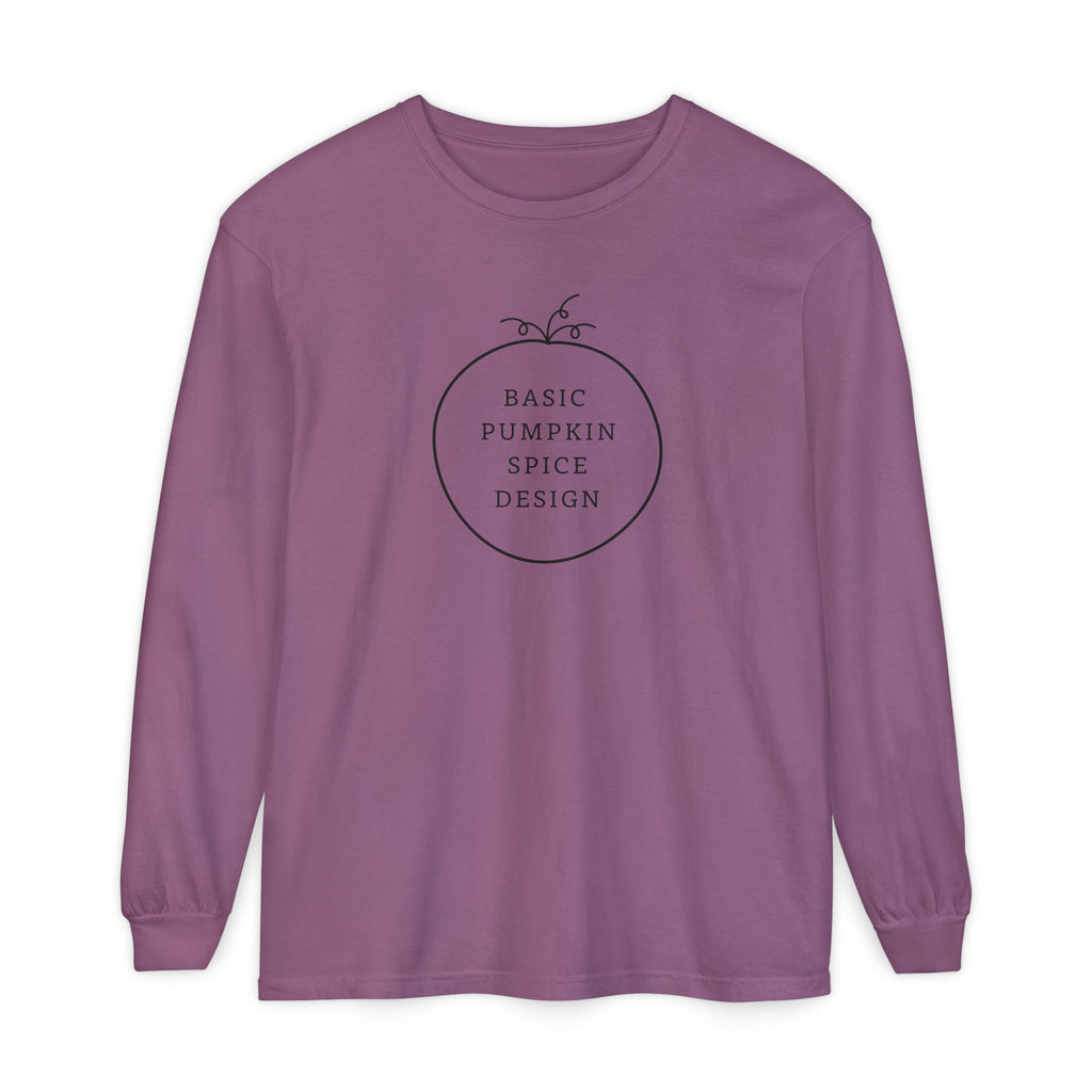 Basic Pumpkin Spice Design Long Sleeve T-Shirt
