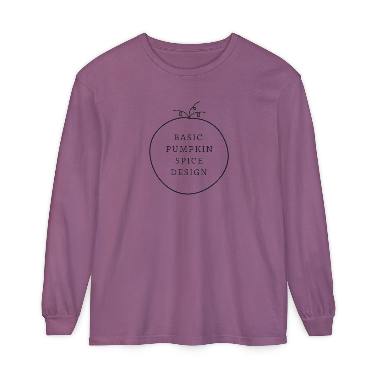 Basic Pumpkin Spice Design Long Sleeve T-Shirt