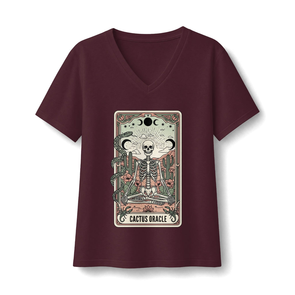 Cactus Oracle V-Neck T-Shirt