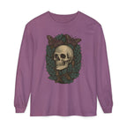 Skull And Moths Long Sleeve T-Shirt