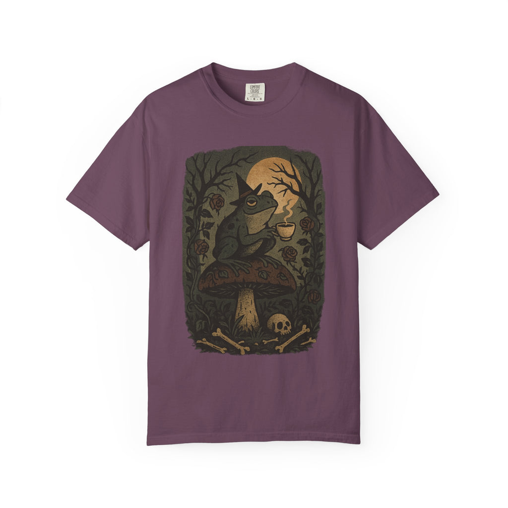 Witchy Frog Coffee Mushroom T-Shirt