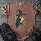 Crescent Moon Witch Owl T-Shirt