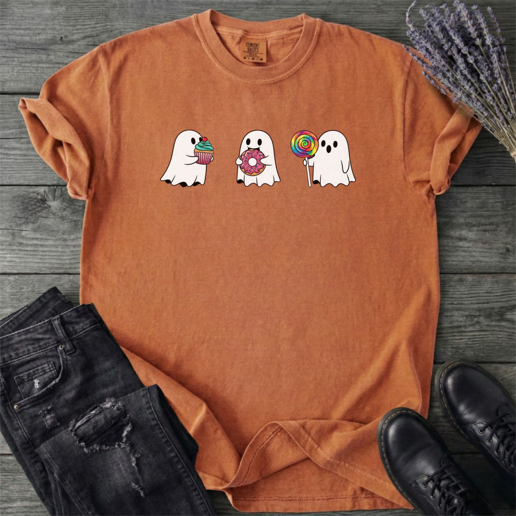 Ghost Cupcake Donut Lollipop T-Shirt