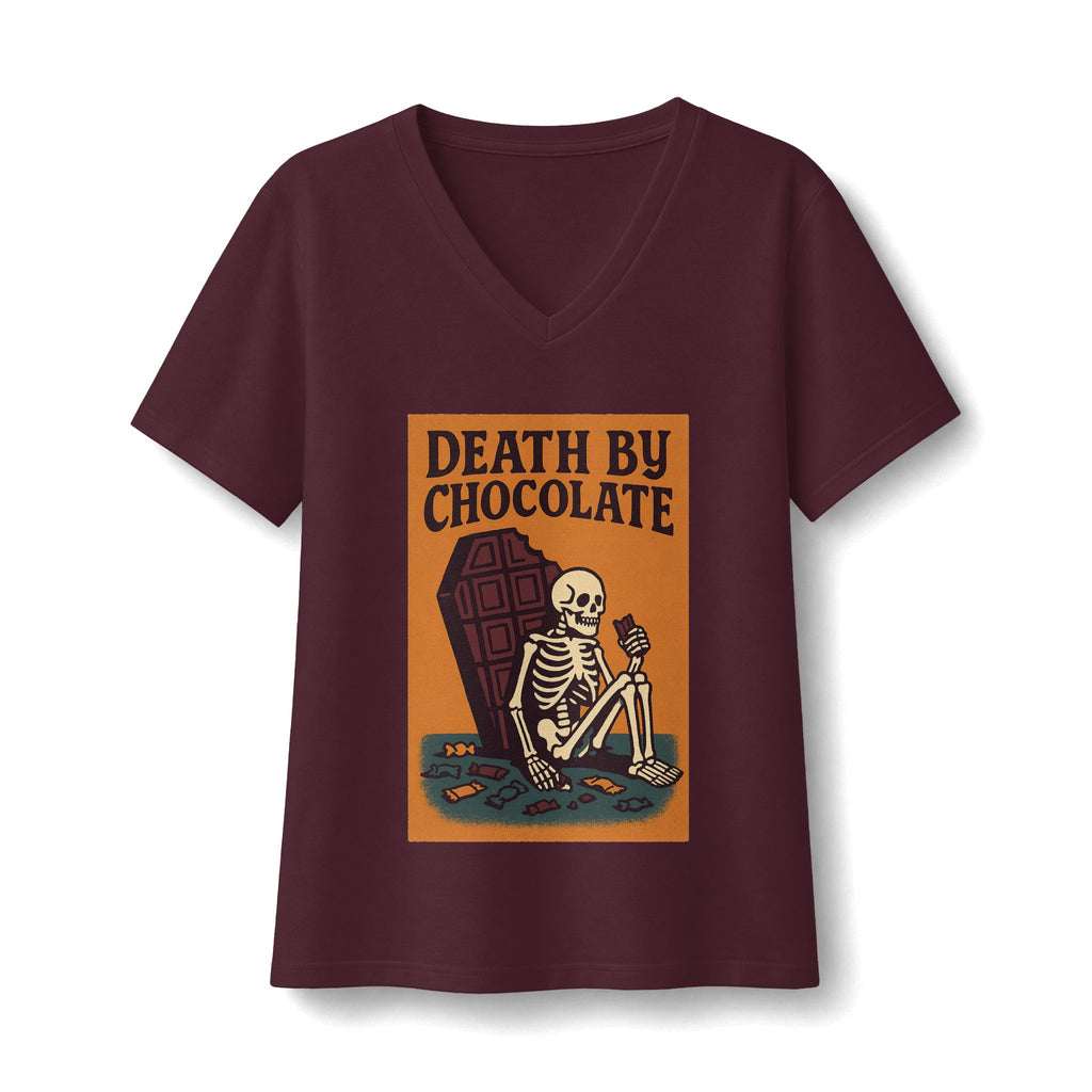 Death By Chocolate V-Neck T-Shirt