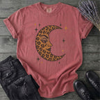 Leopard Print Crescent Moon T-Shirt