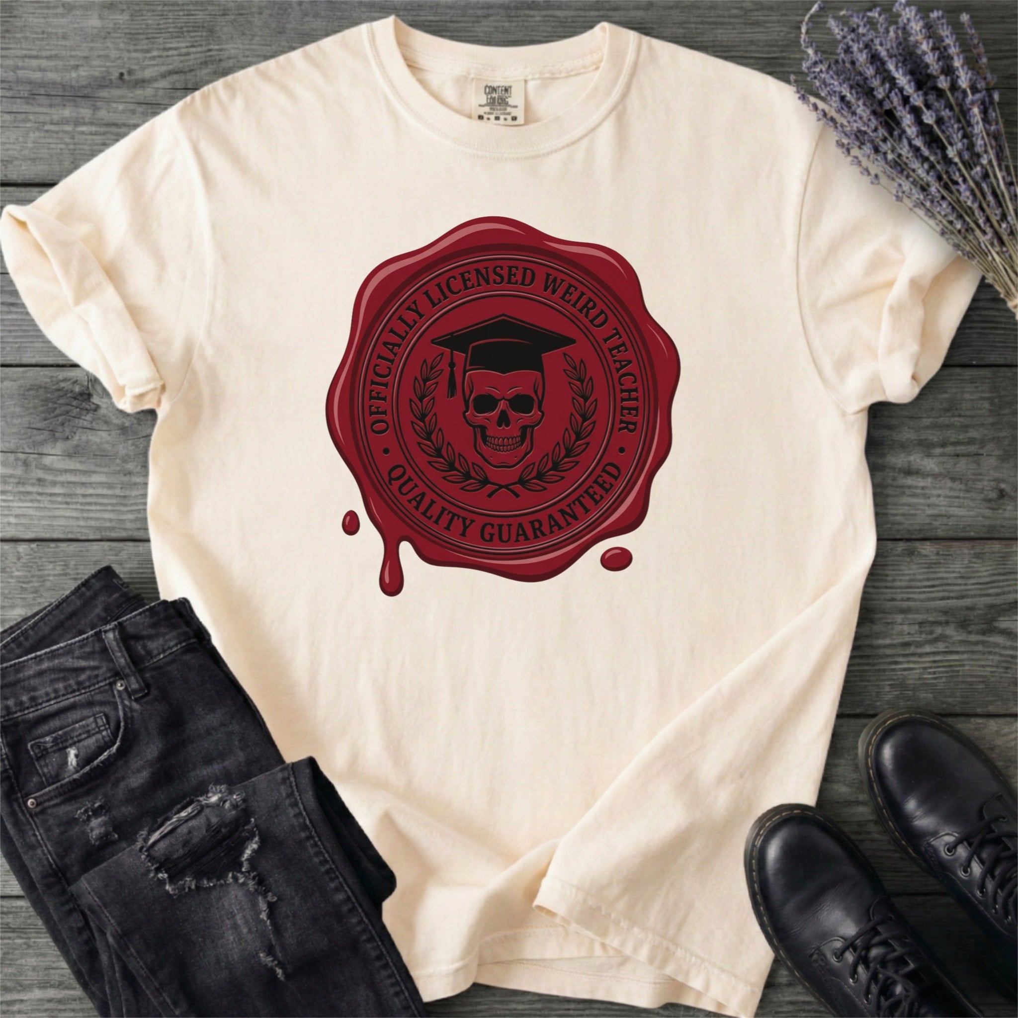 Weird Teacher Wax Seal T-Shirt