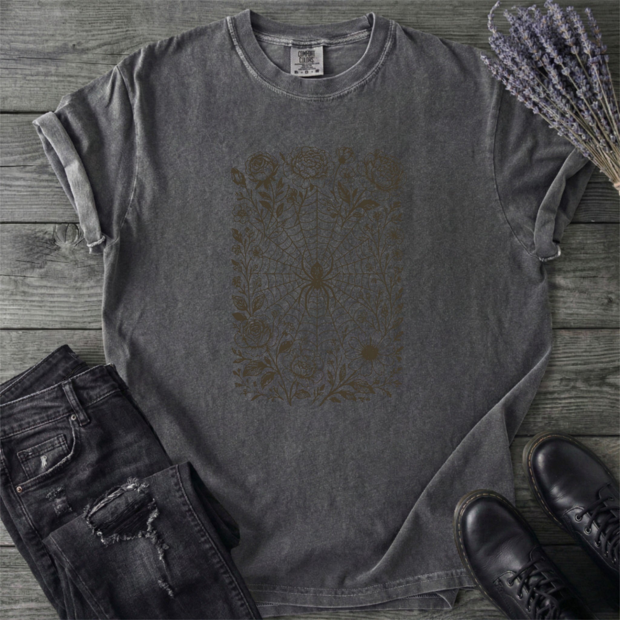 Flower Spiderweb T-Shirt