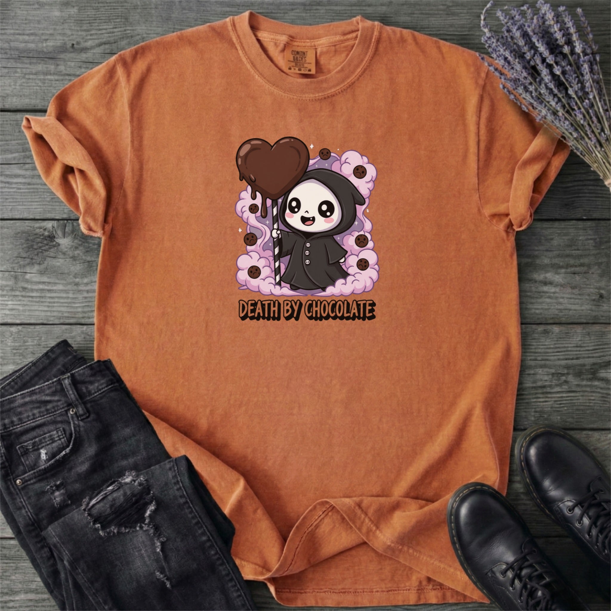 Grim Reaper Death By Chocolate T-Shirt