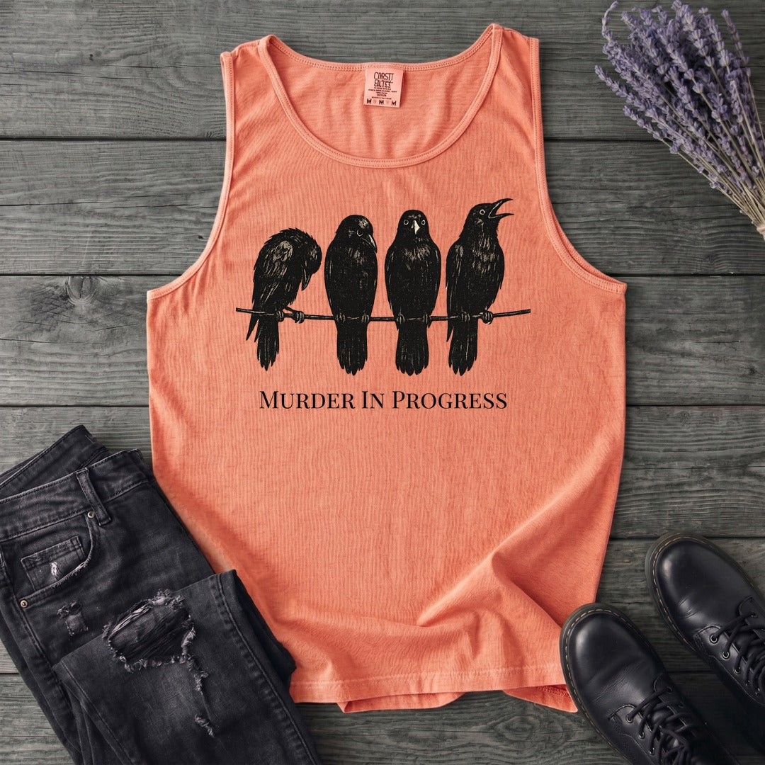 Murder In Progress Crows Tank Top