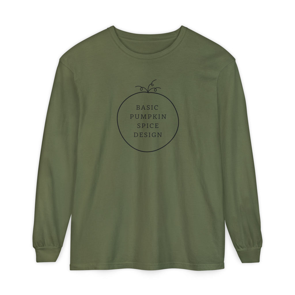 Basic Pumpkin Spice Design Long Sleeve T-Shirt