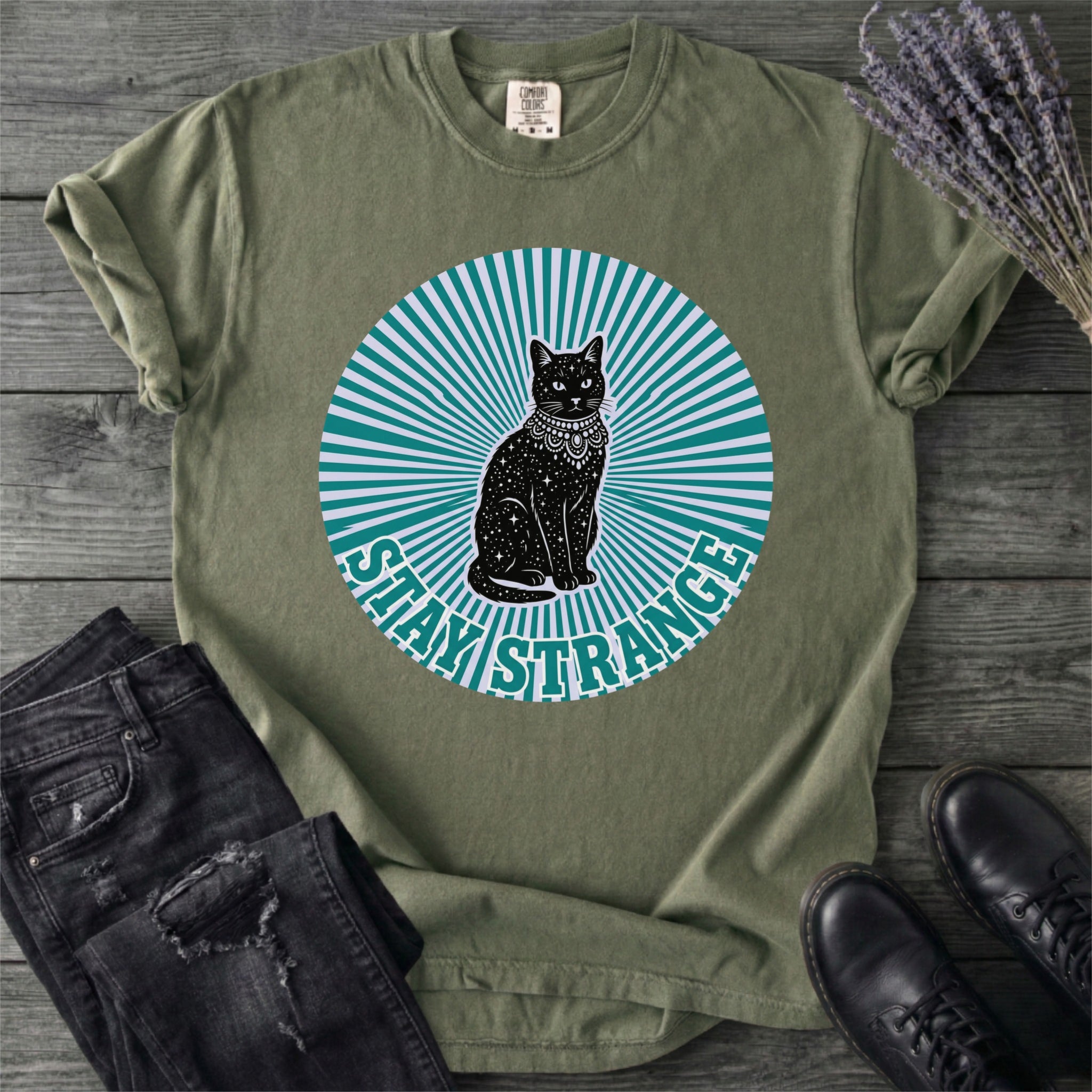 Stay Strange Celestial Cat T-Shirt