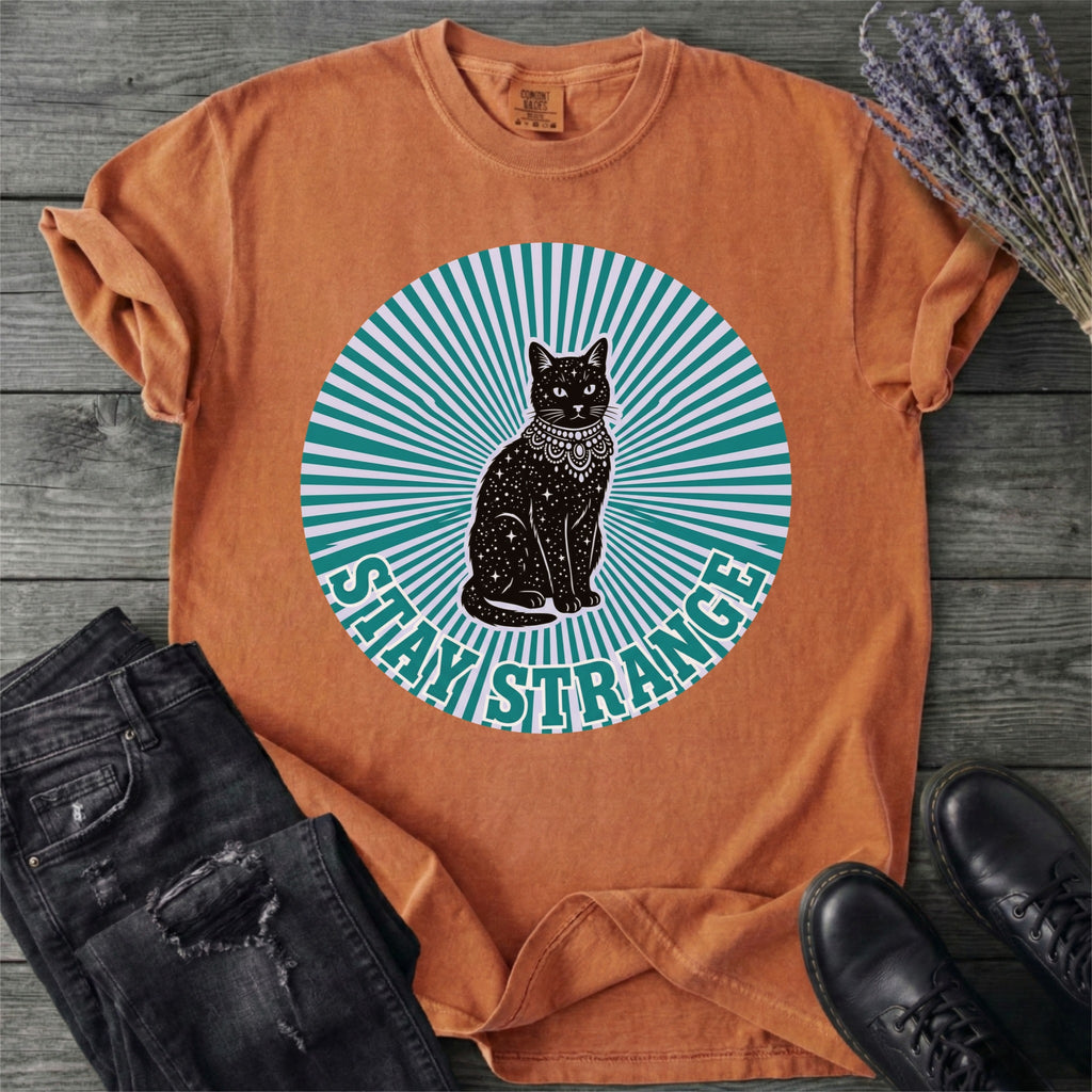 Stay Strange Celestial Cat T-Shirt