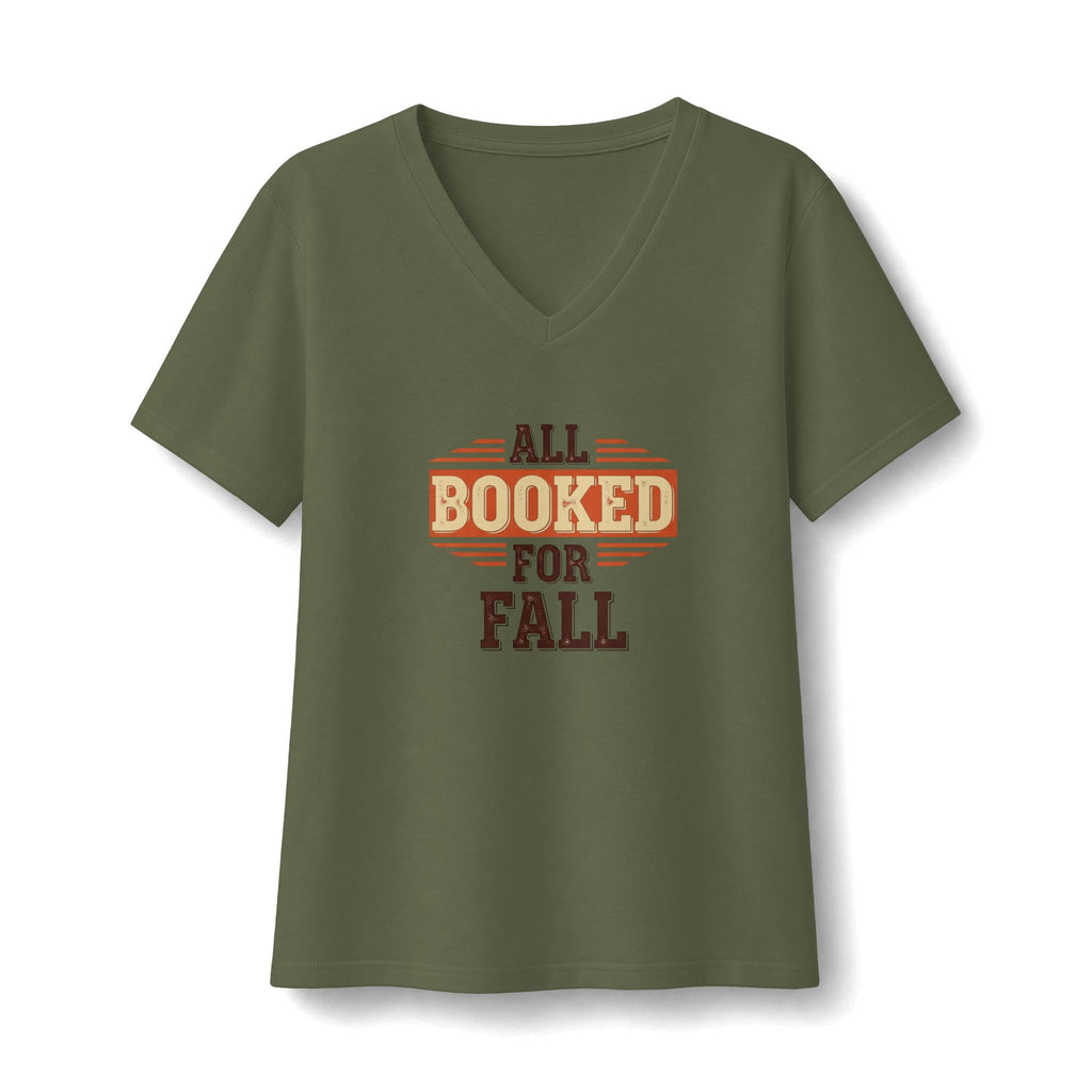 All Booked For Fall V-Neck T-Shirt