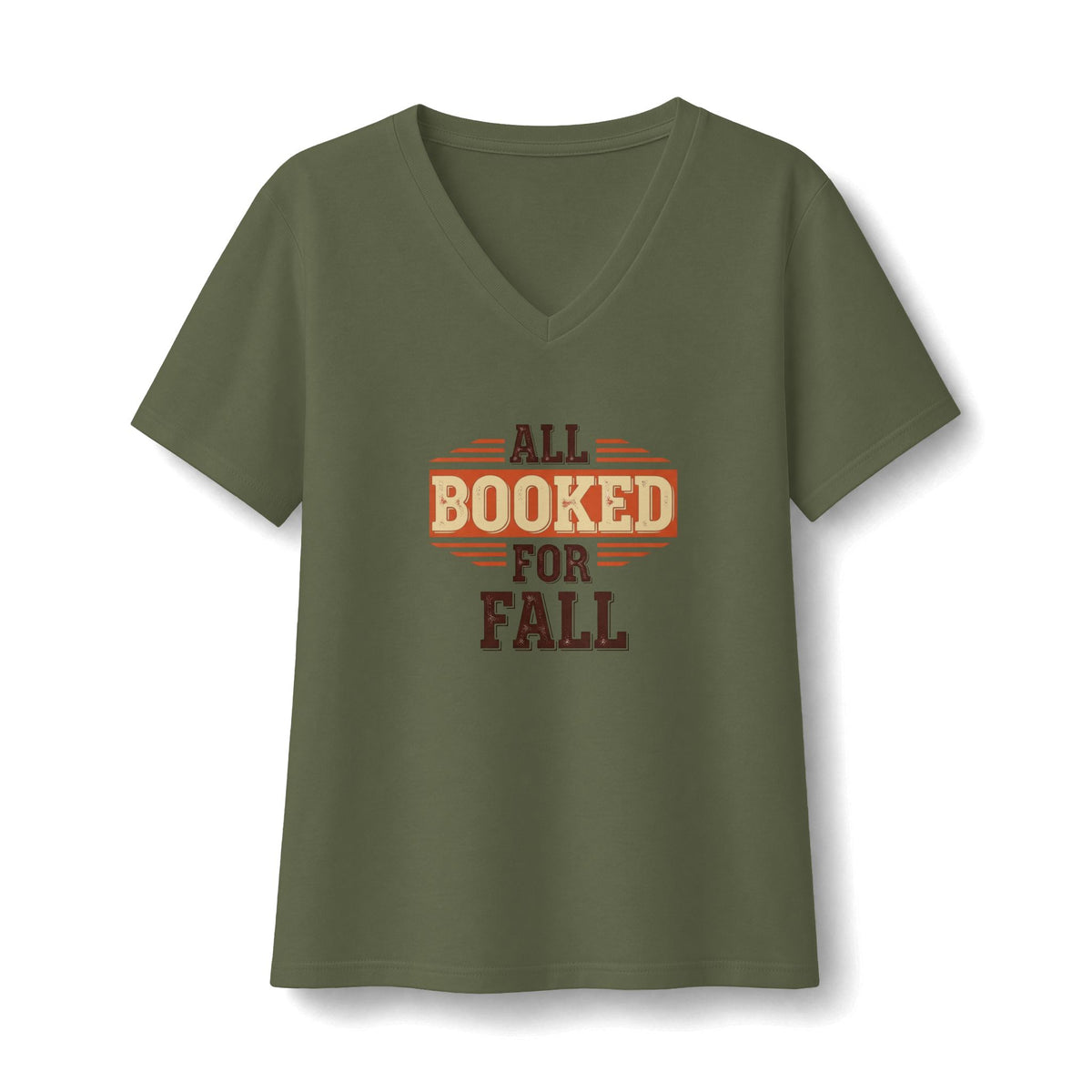 All Booked For Fall V-Neck T-Shirt