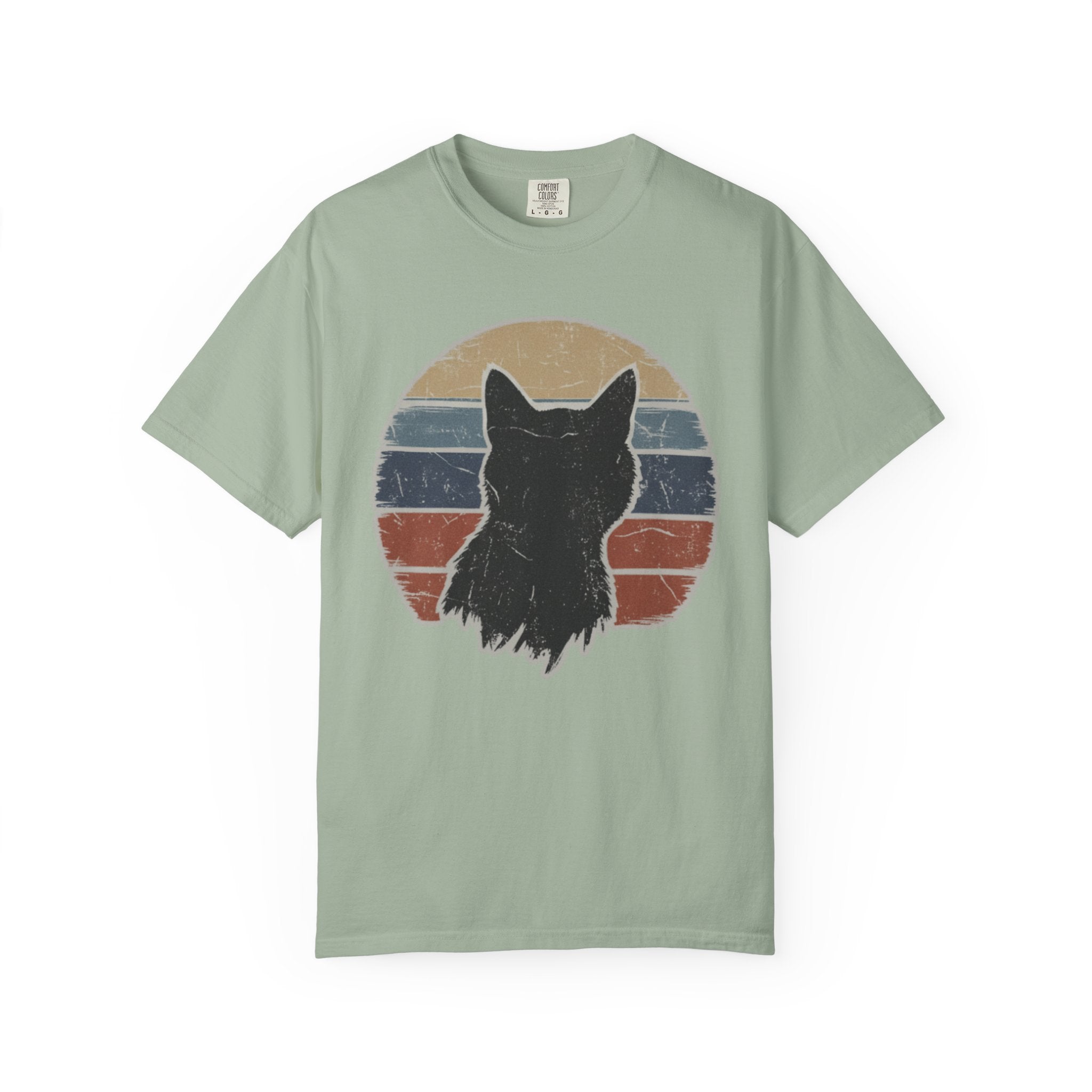 Black Cat Sunset T-Shirt