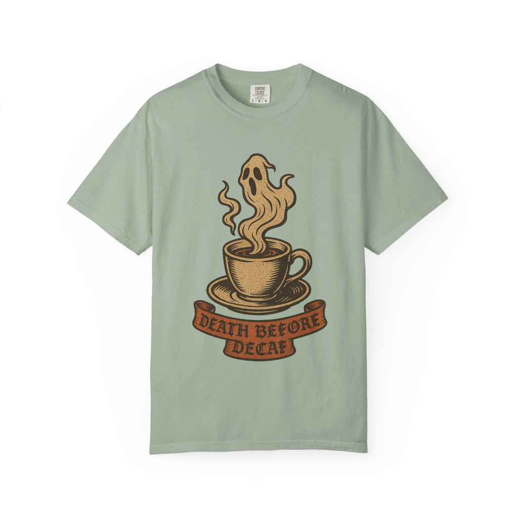 Death Before Decaf Ghost T-Shirt