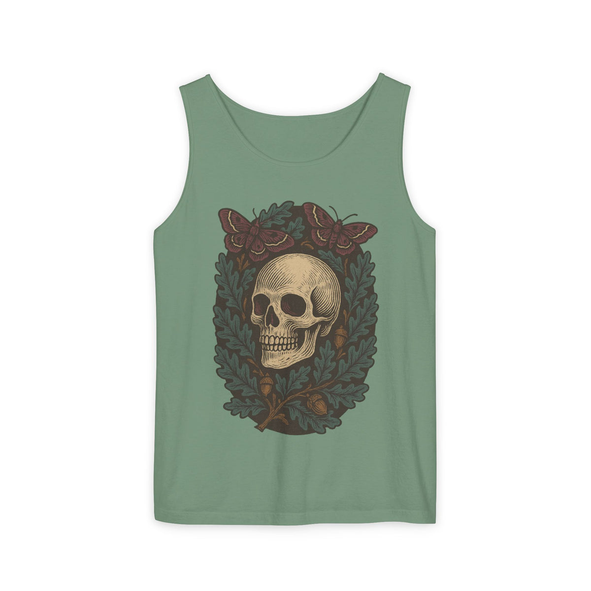 Skull And Moths Tank Top