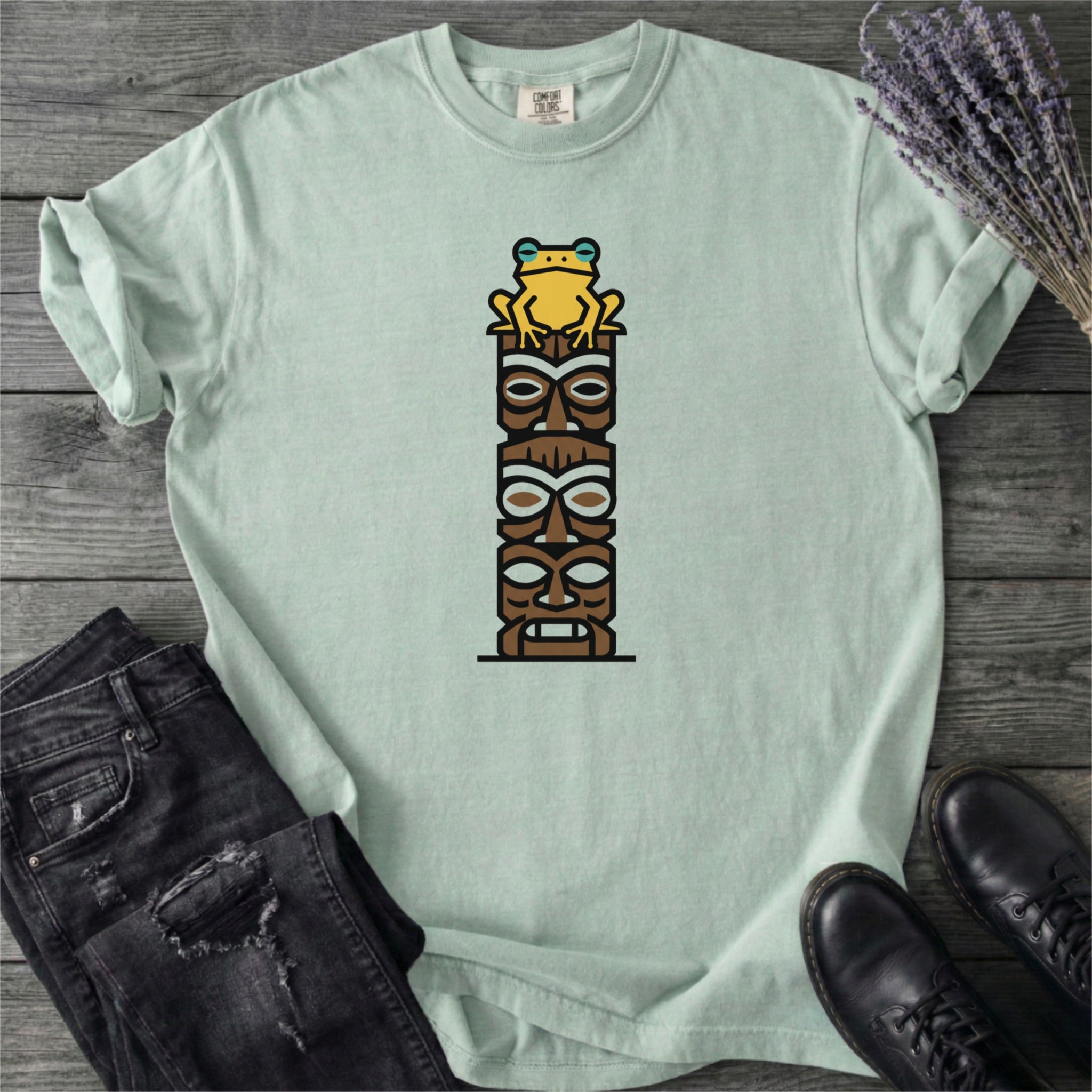 Tiki Tower Frog T-Shirt