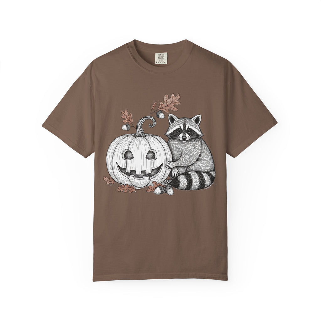 Raccoon And Pumpkin T-Shirt