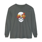 Fall Leaf Skull Long Sleeve T-Shirt