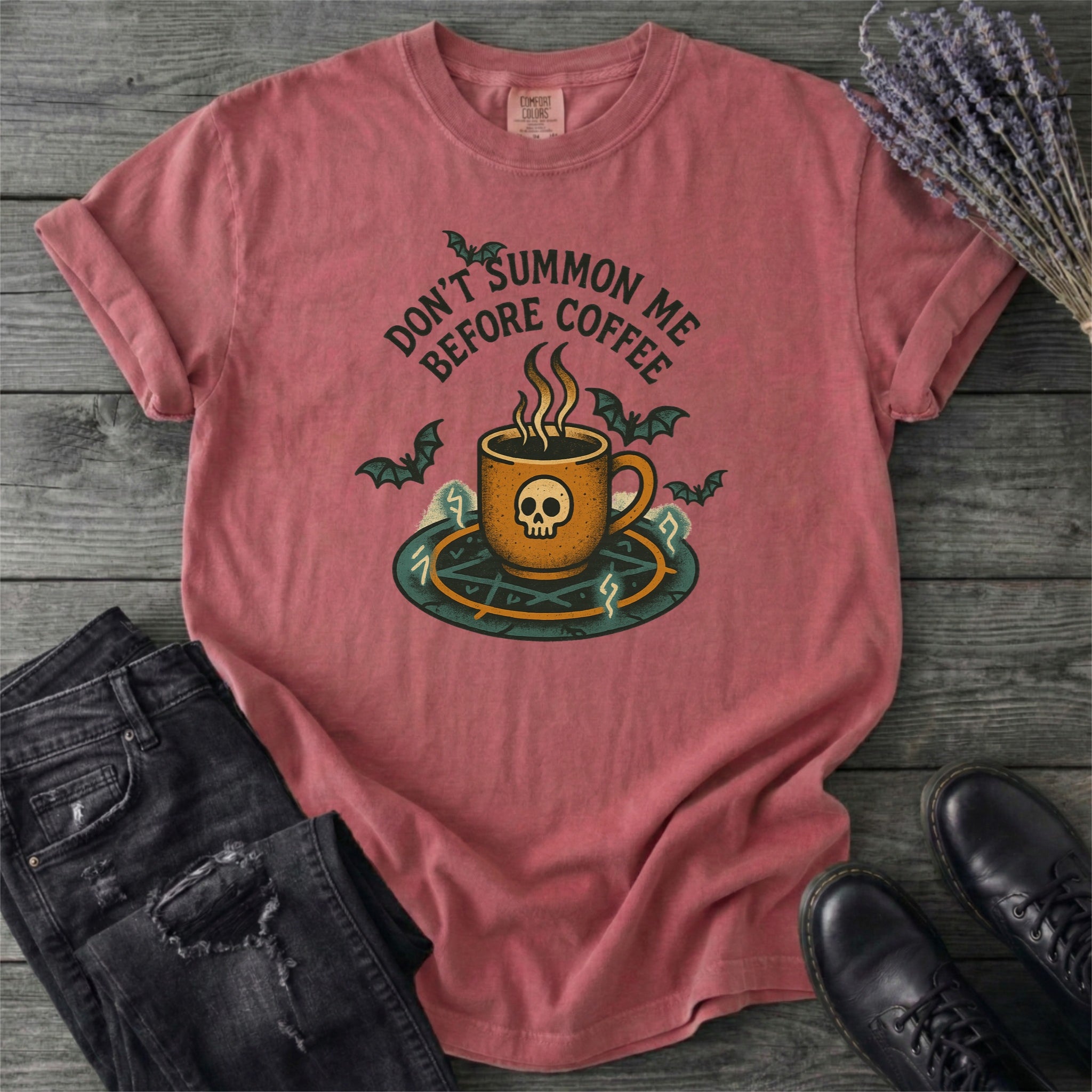Don't Summon Me Before Coffee T-Shirt