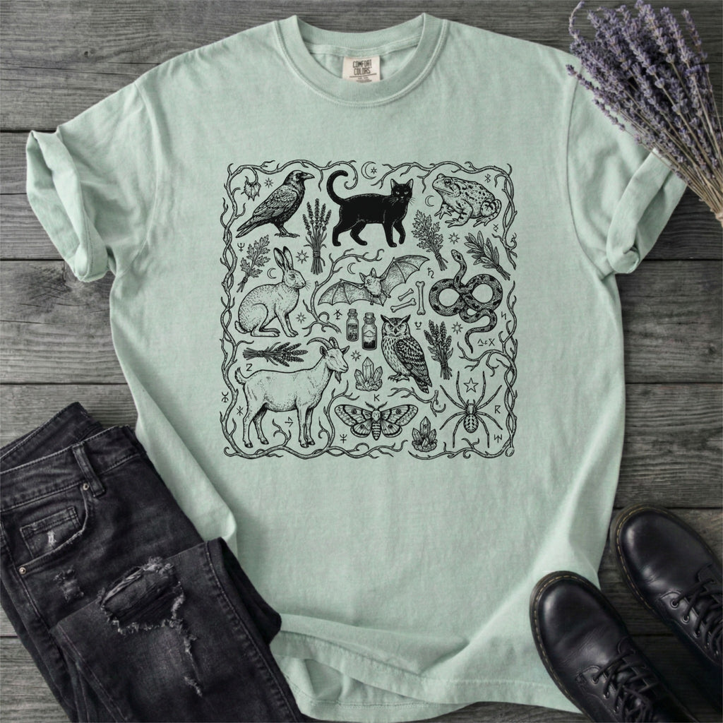 Witchy Familiars Field Guide T-Shirt