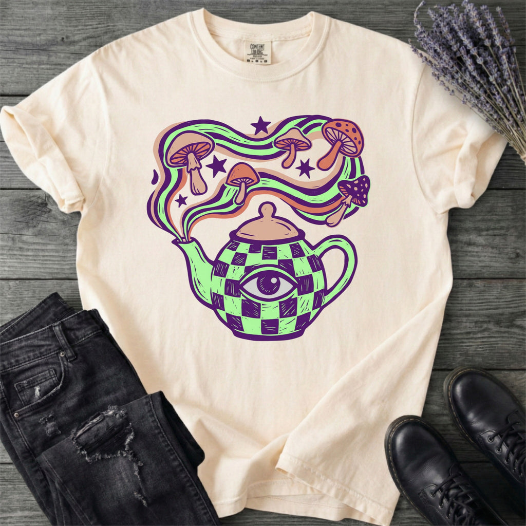 Psychedelic Teapot Mushrooms T-Shirt